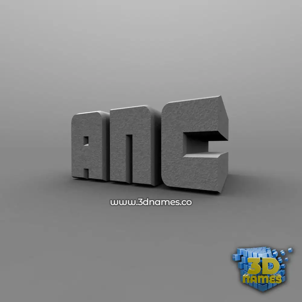 anc in Solid Grey style - 3D name wallpaper