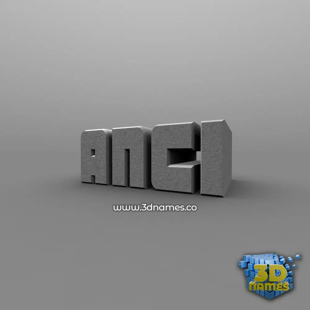 anci in Solid Grey style - 3D name wallpaper
