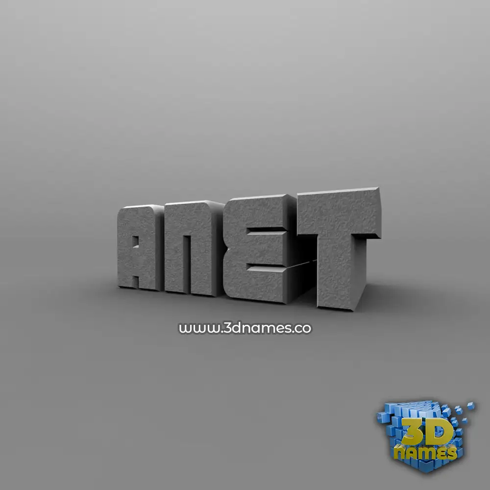 anet in Solid Grey style - 3D name wallpaper