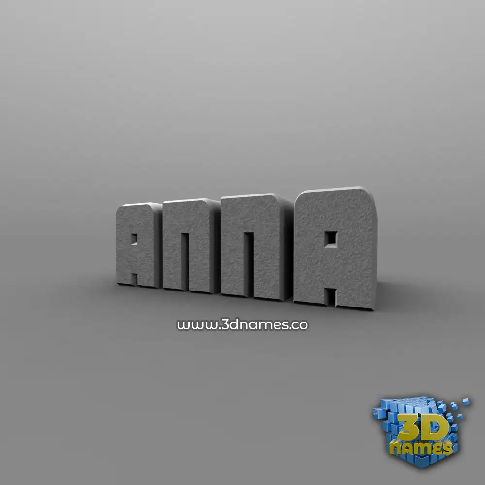 anna in Solid Grey style - 3D name wallpaper