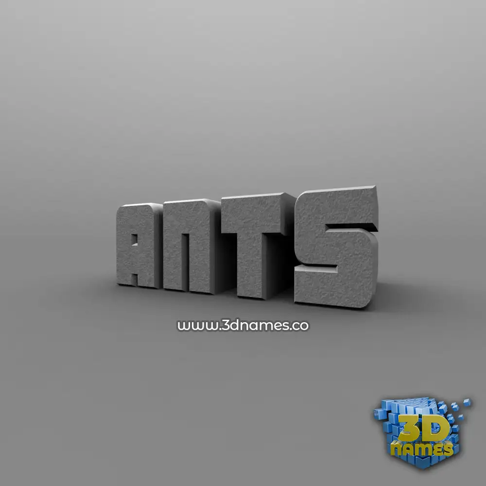 ants in Solid Grey style - 3D name wallpaper