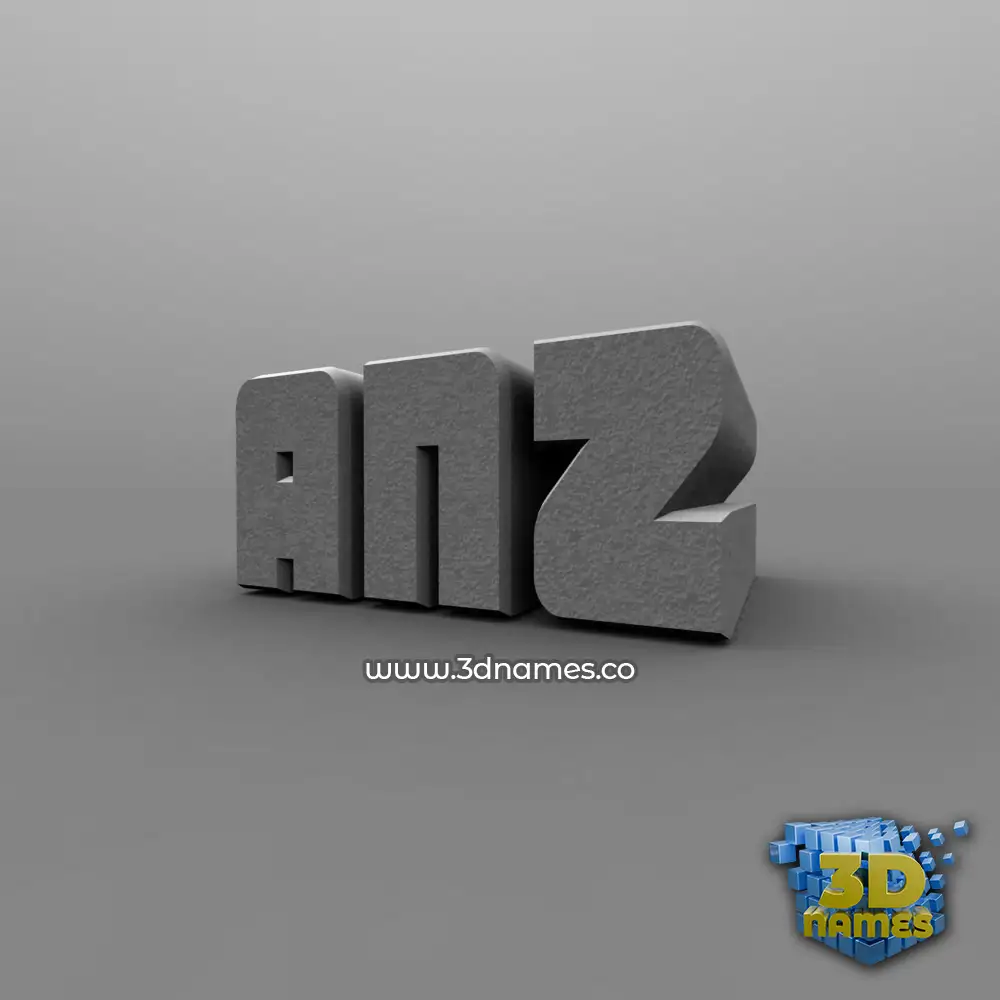 anz in Solid Grey style - 3D name wallpaper