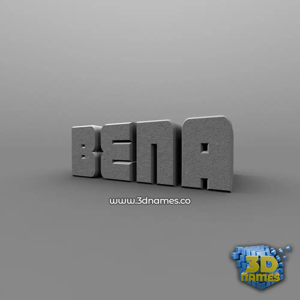 bena in Solid Grey style - 3D name wallpaper