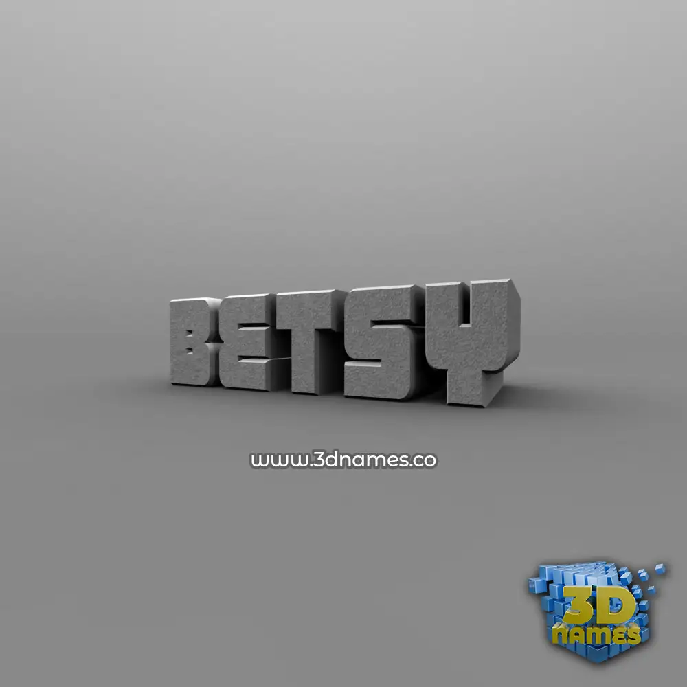 betsy in Solid Grey style - 3D name wallpaper