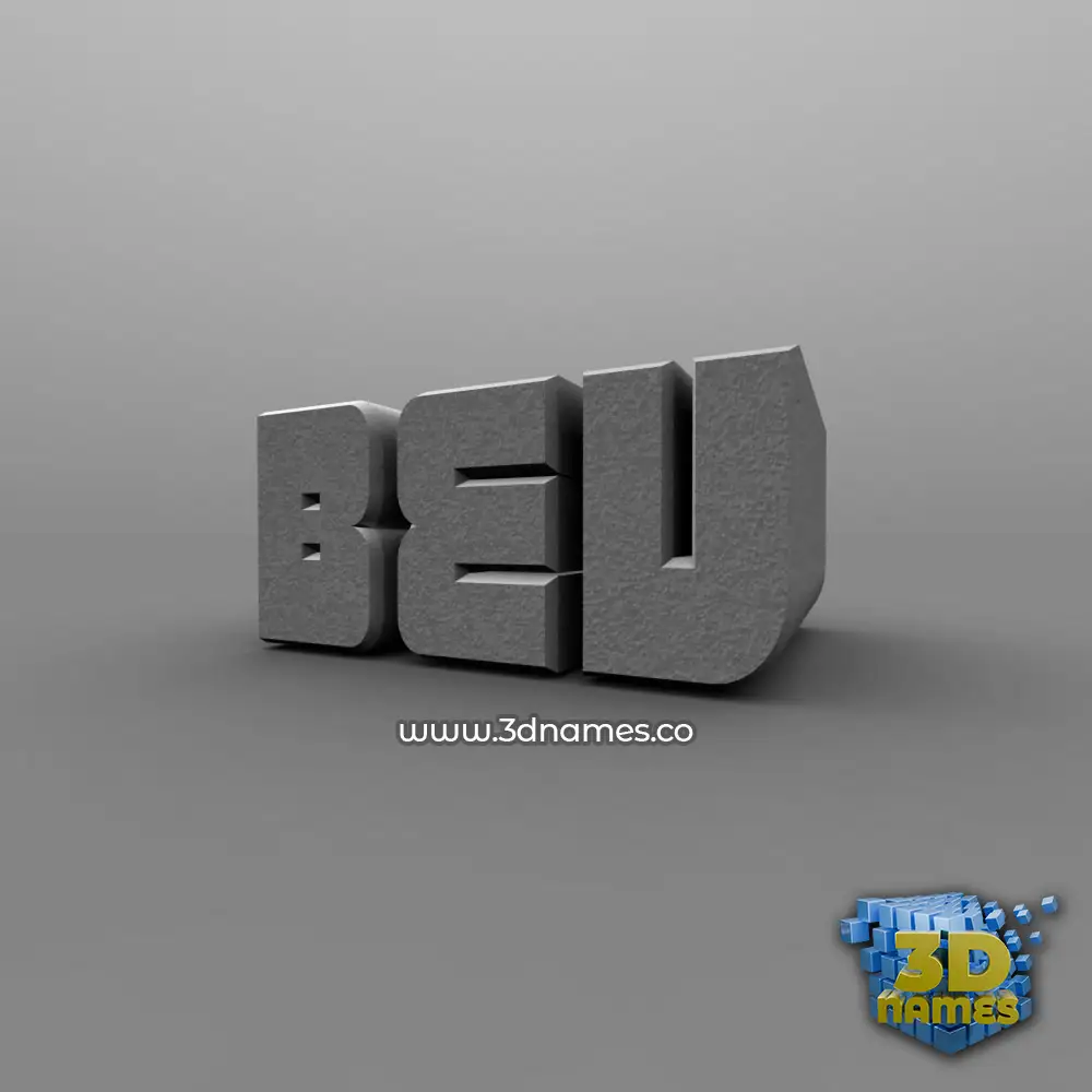 bev in Solid Grey style - 3D name wallpaper