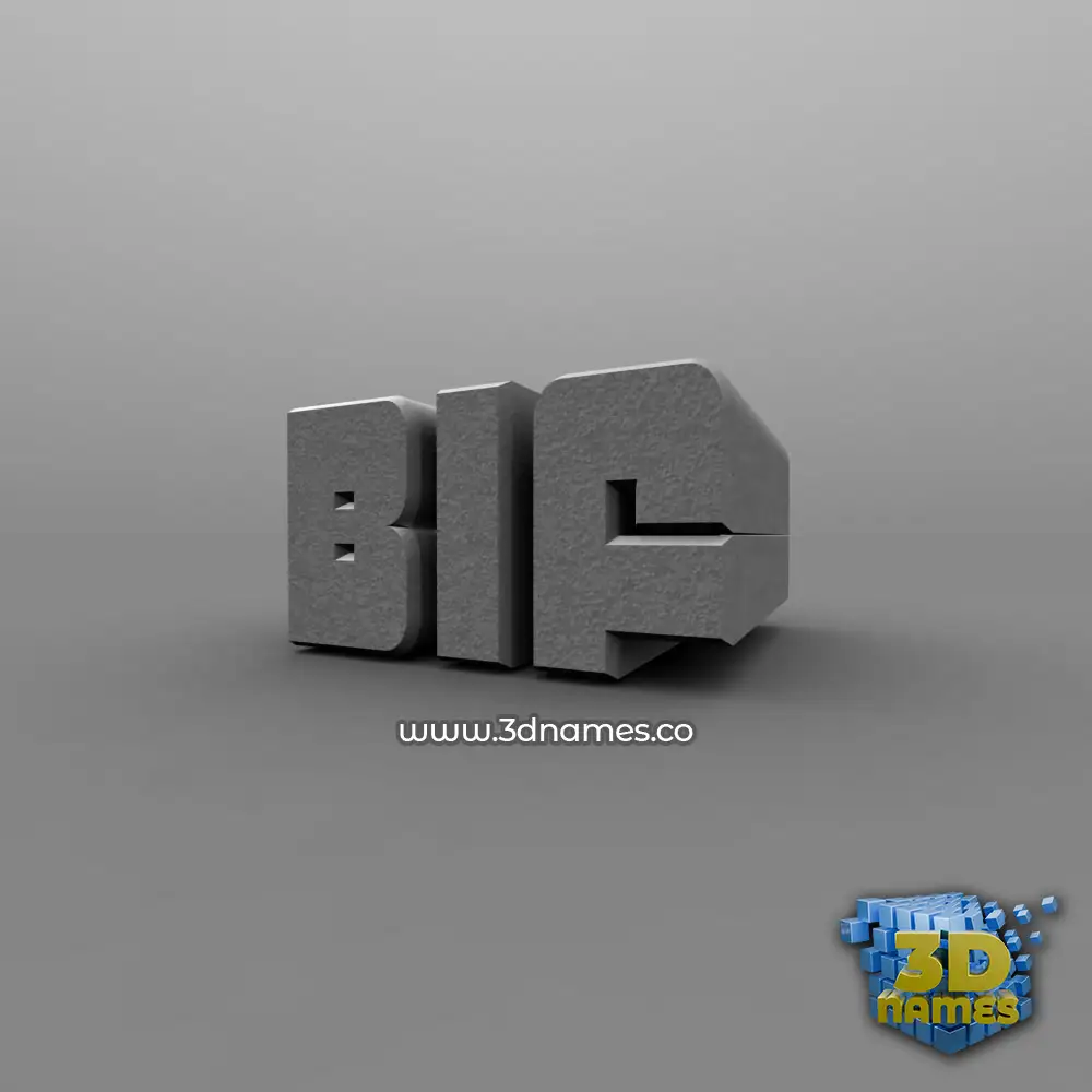 bif in Solid Grey style - 3D name wallpaper