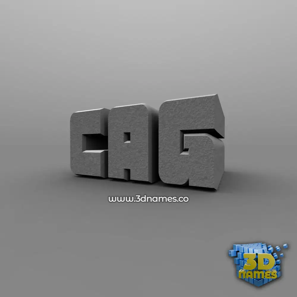 cag in Solid Grey style - 3D name wallpaper