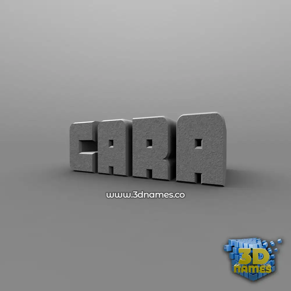 cara in Solid Grey style - 3D name wallpaper