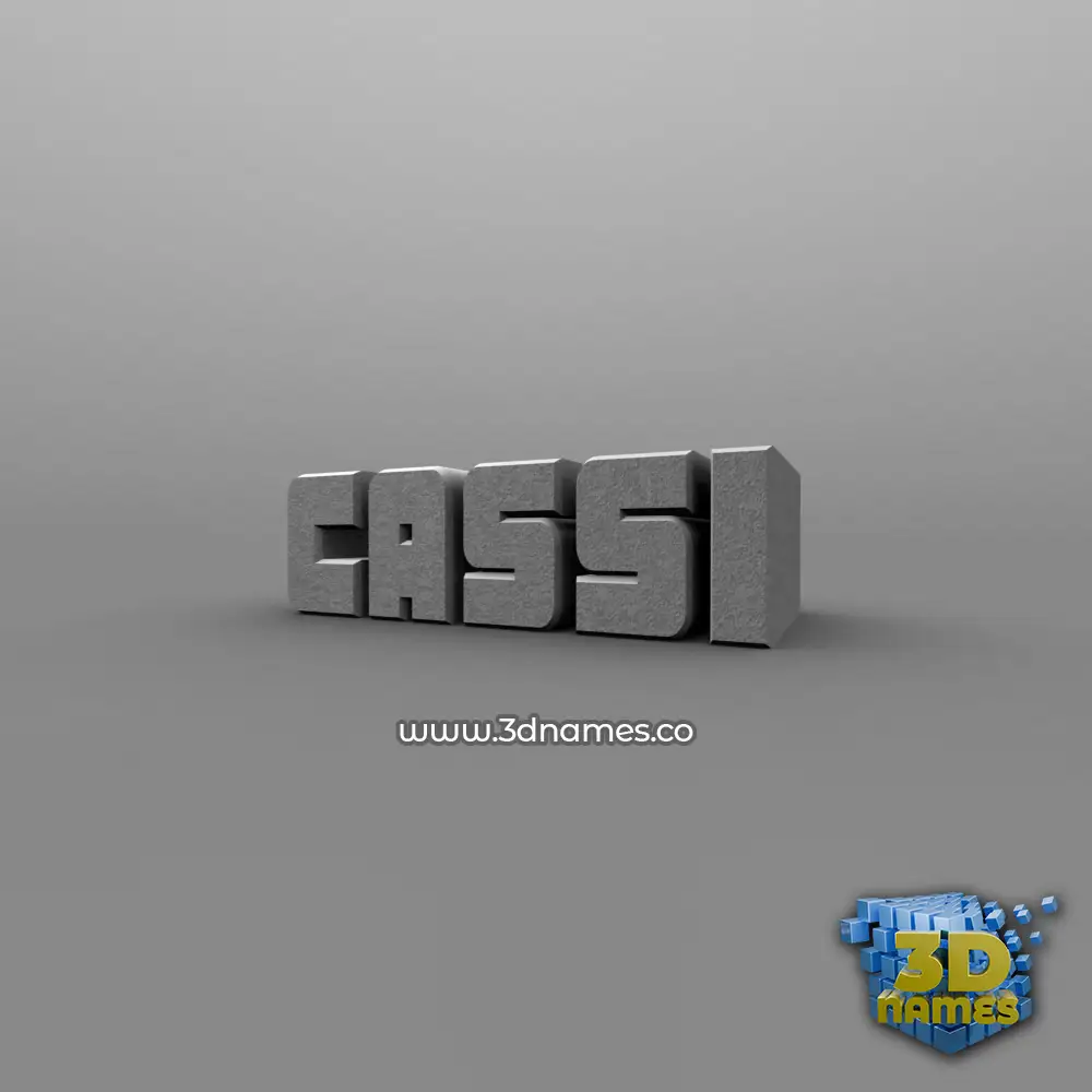 cassi in Solid Grey style - 3D name wallpaper