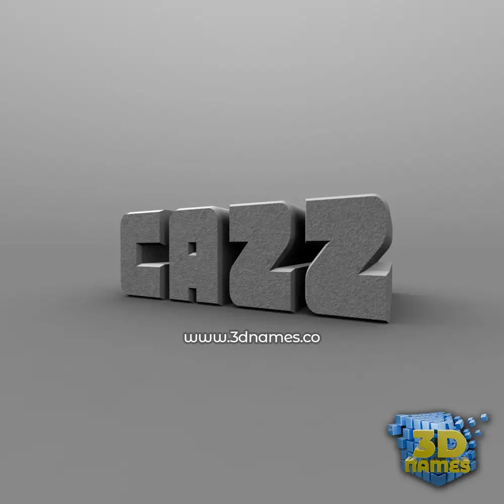 cazz in Solid Grey style - 3D name wallpaper