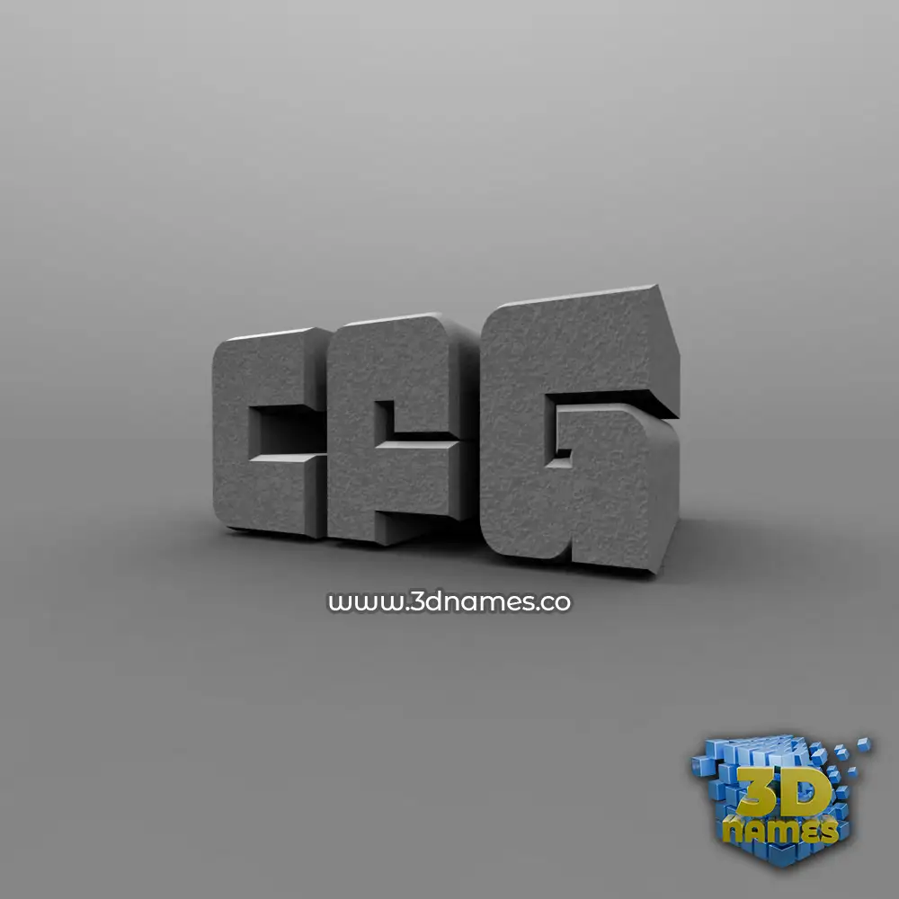 cfg in Solid Grey style - 3D name wallpaper