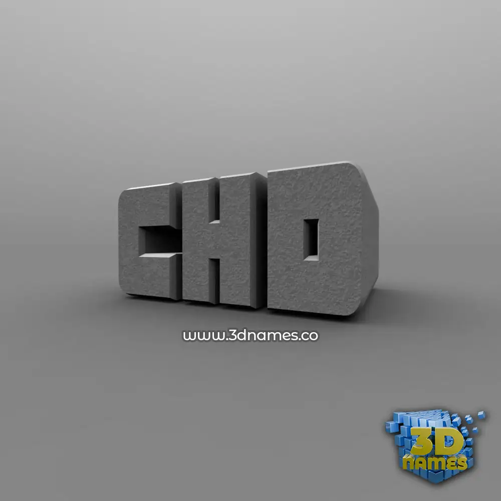 chd in Solid Grey style - 3D name wallpaper