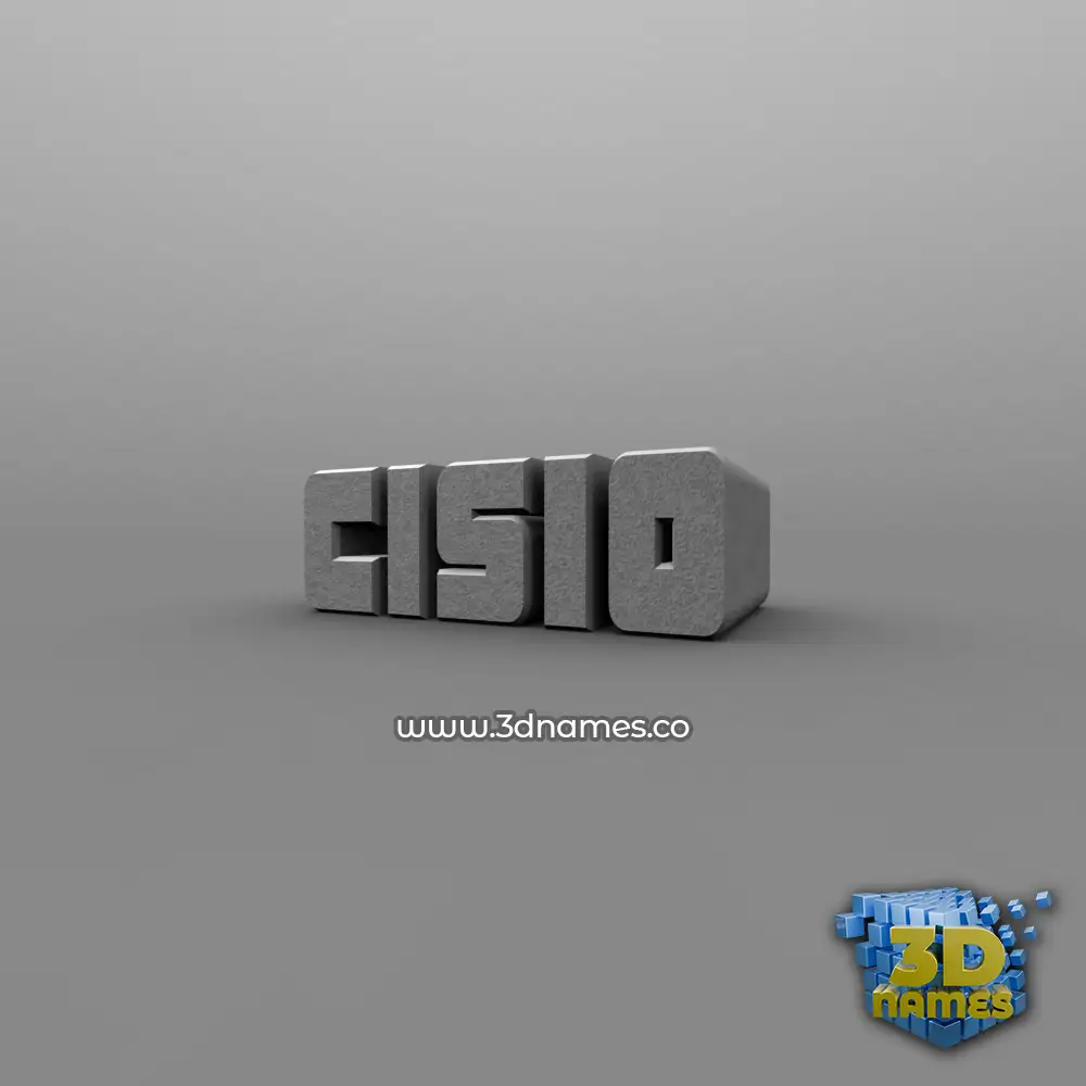 cisio in Solid Grey style - 3D name wallpaper