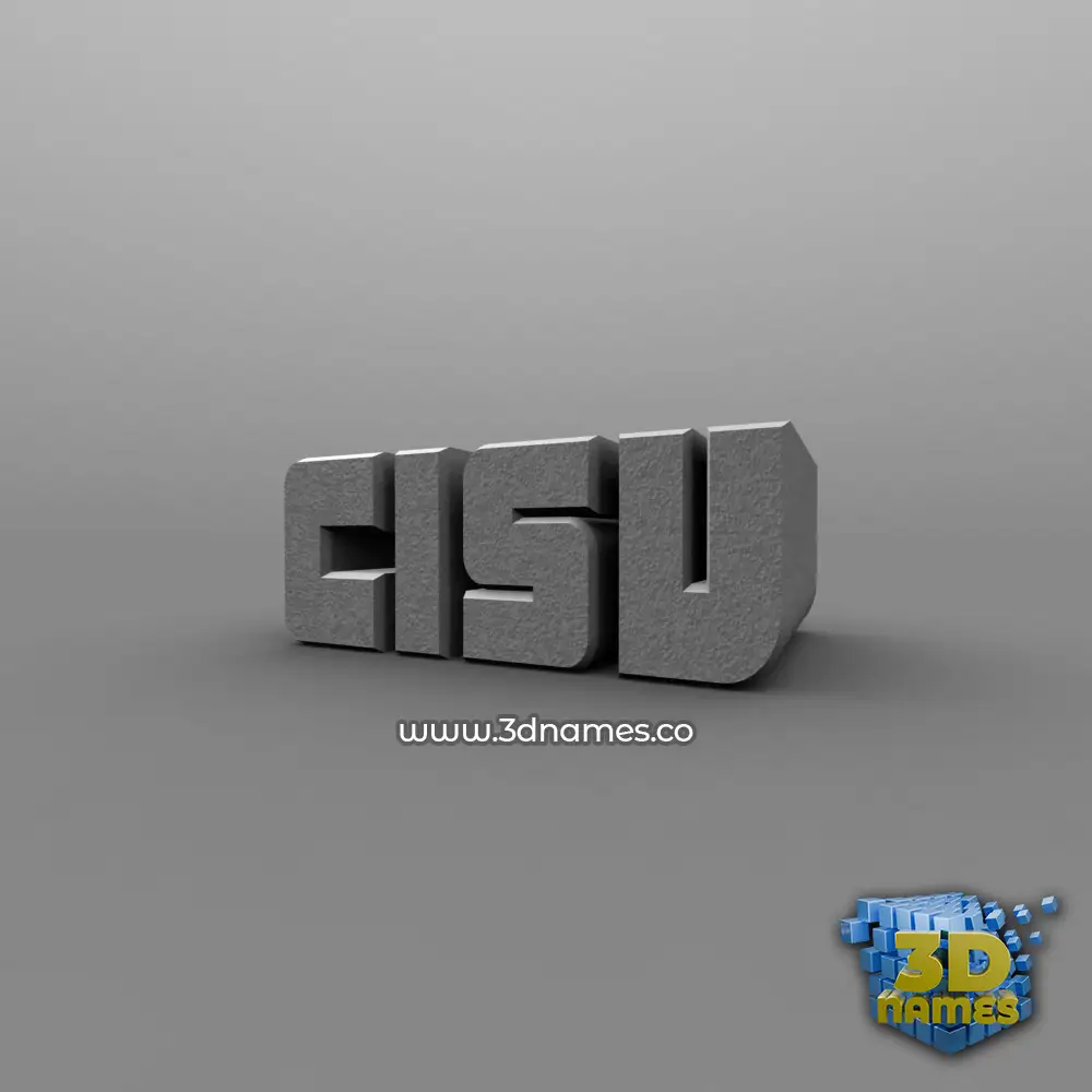 cisv in Solid Grey style - 3D name wallpaper