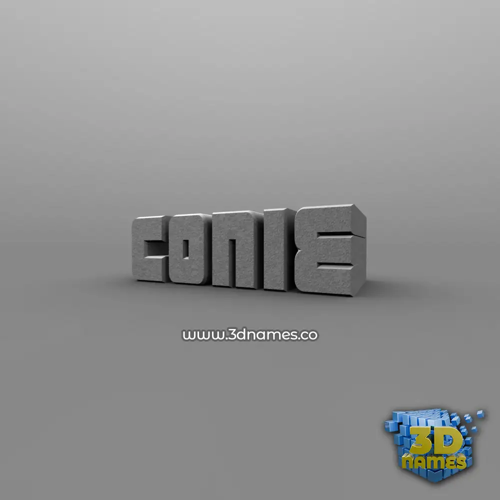 conie in Solid Grey style - 3D name wallpaper