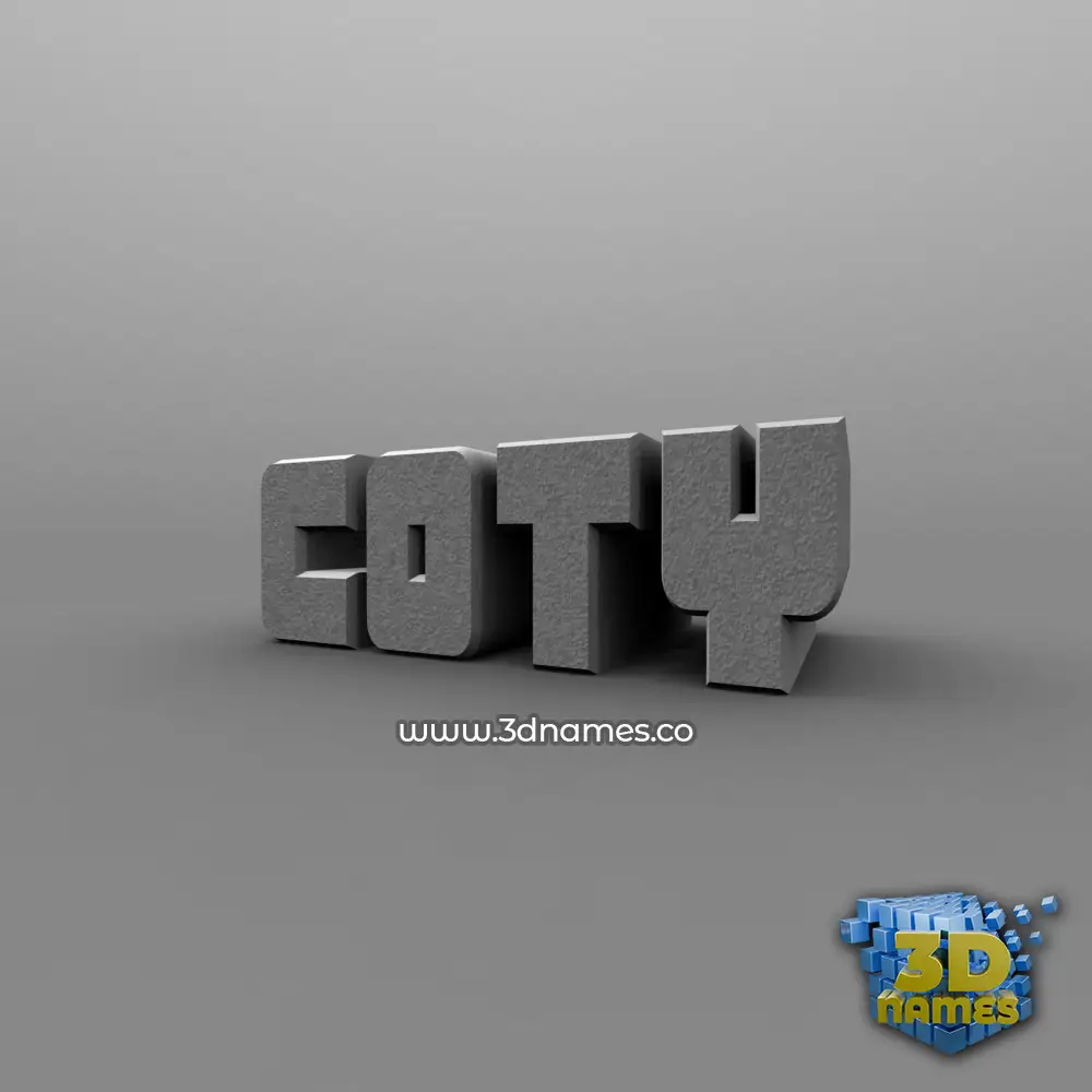 coty in Solid Grey style - 3D name wallpaper