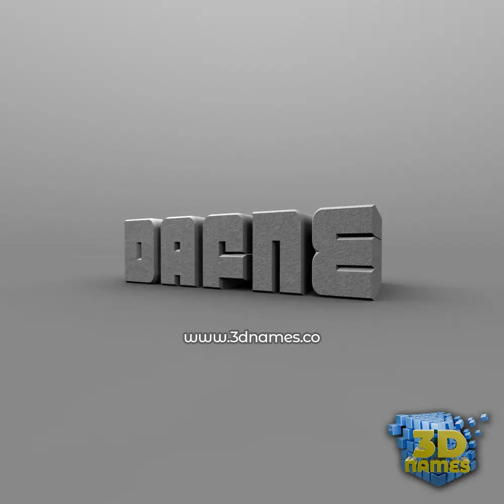 dafne in Solid Grey style - 3D name wallpaper