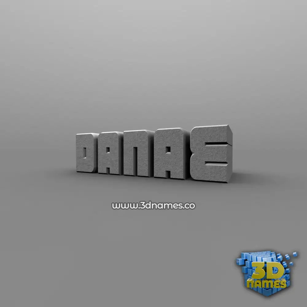 danae in Solid Grey style - 3D name wallpaper