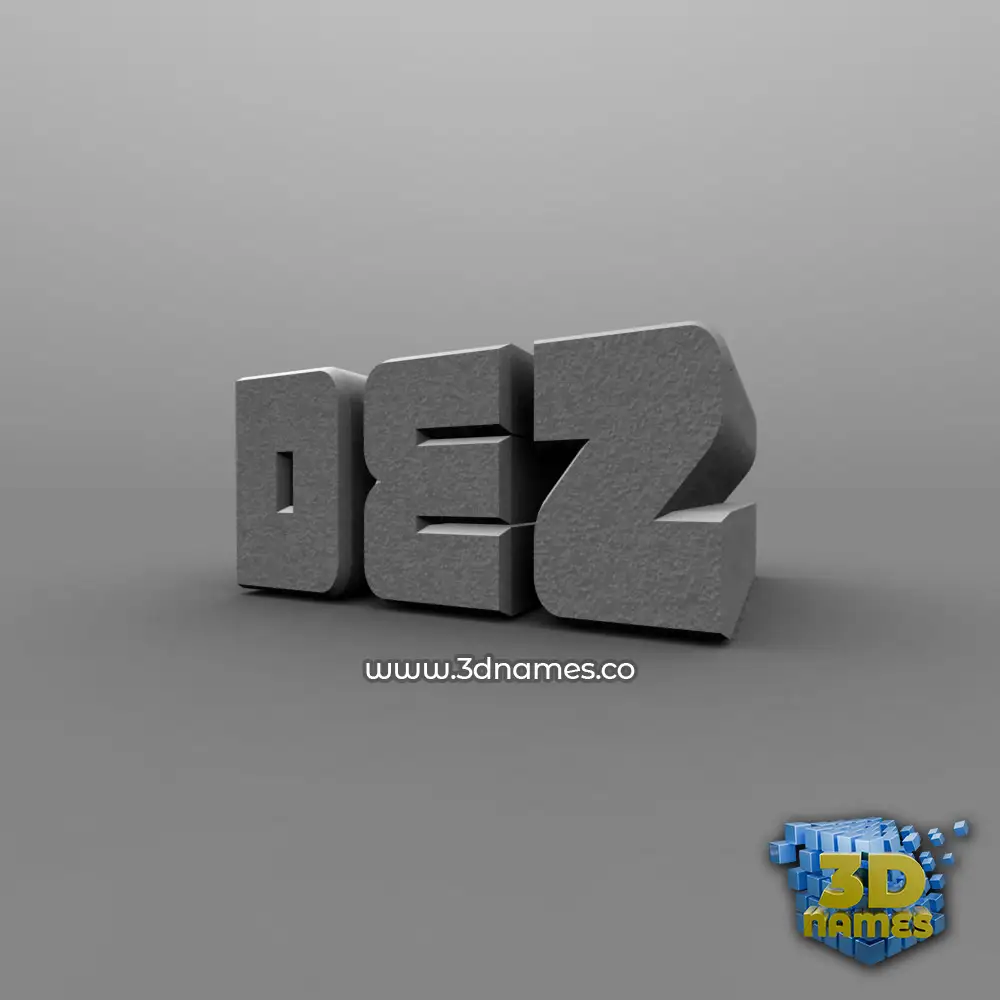 dez in Solid Grey style - 3D name wallpaper