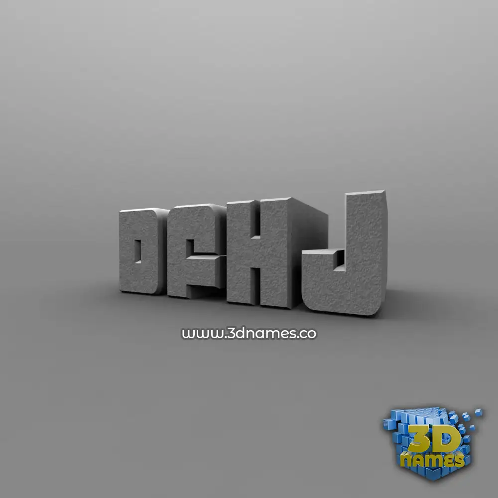 dfhj in Solid Grey style - 3D name wallpaper