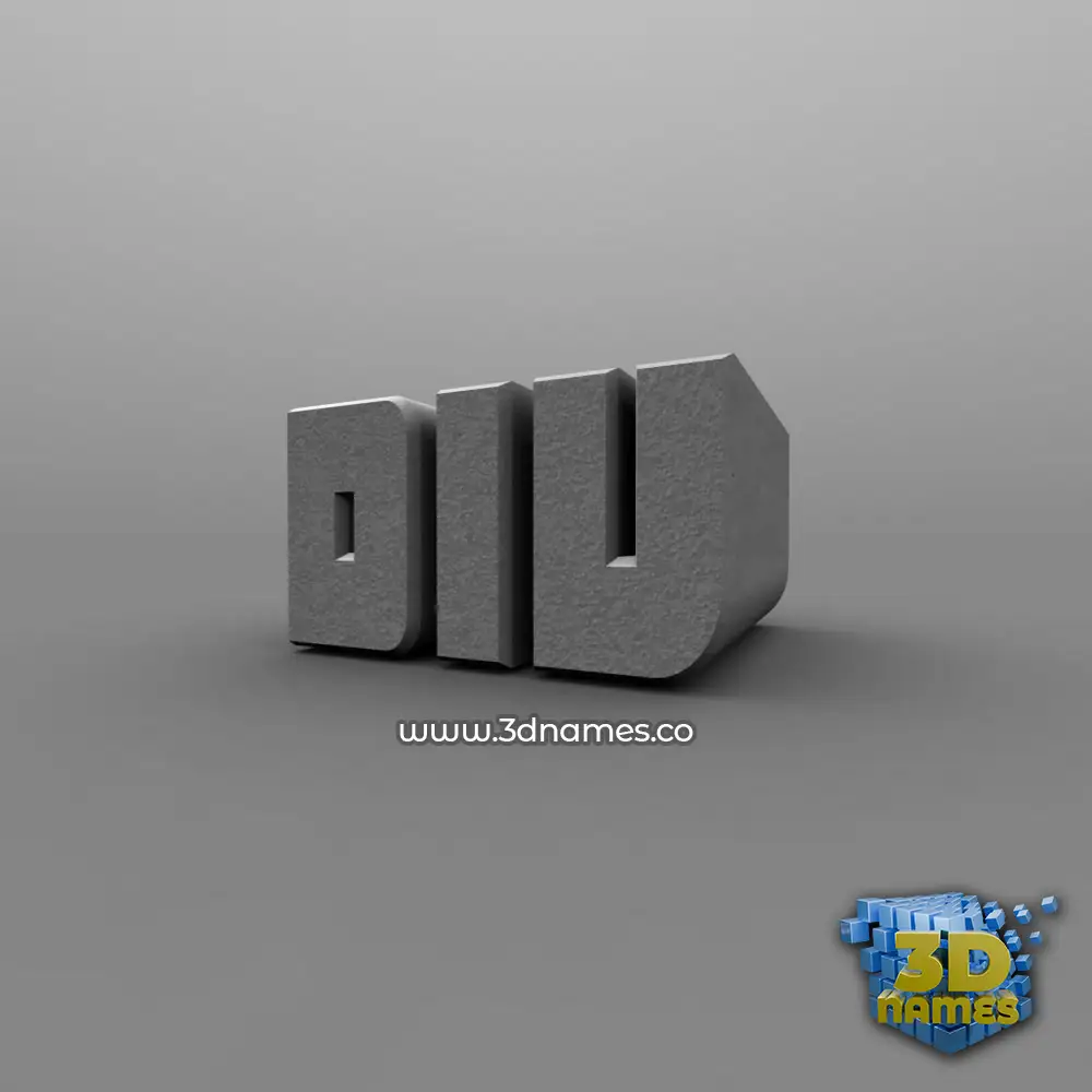 div in Solid Grey style - 3D name wallpaper
