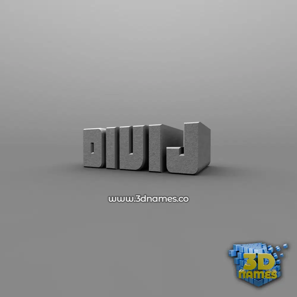 divij in Solid Grey style - 3D name wallpaper