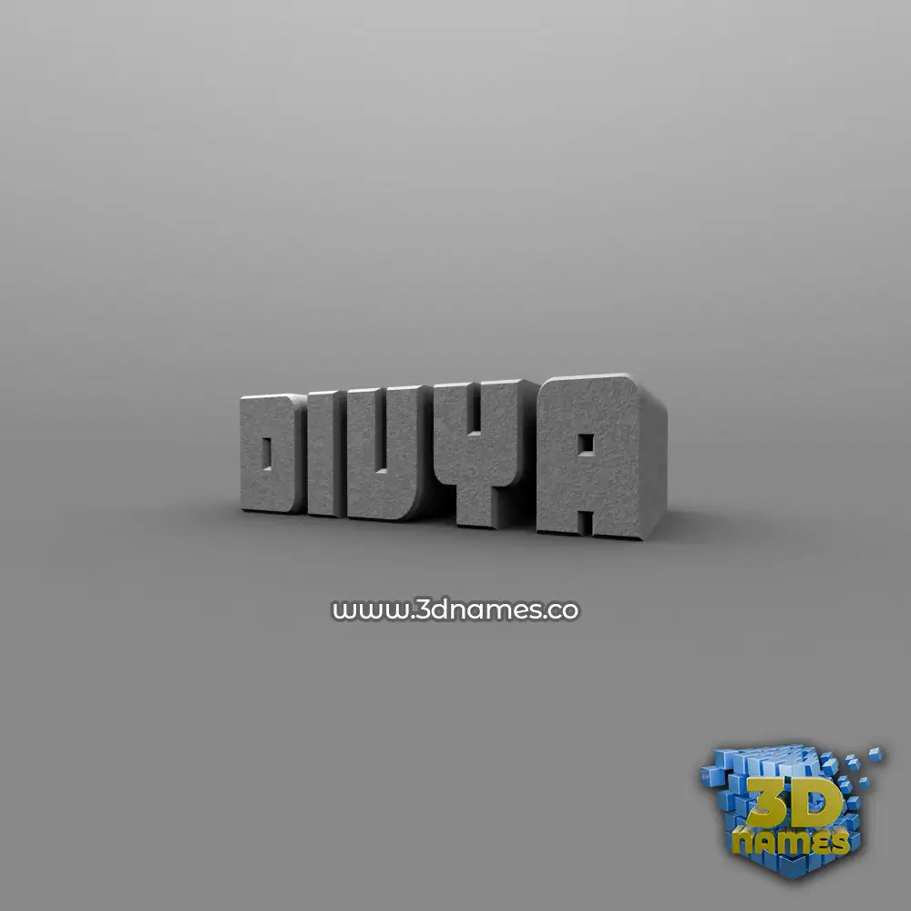 divya in Solid Grey style - 3D name wallpaper