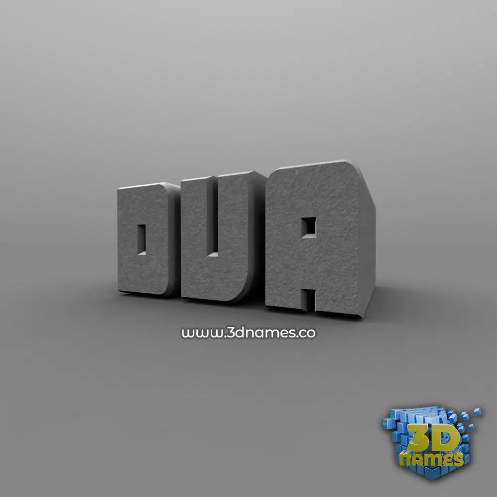 dva in Solid Grey style - 3D name wallpaper