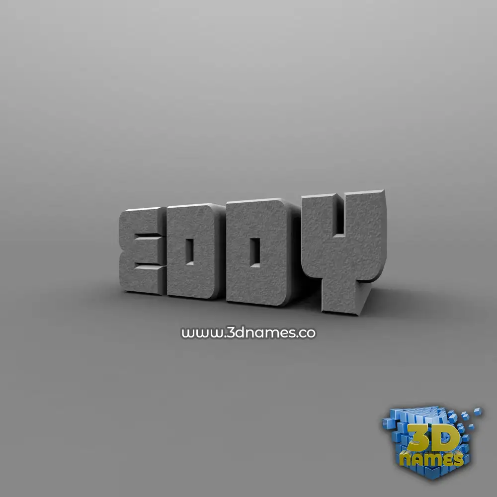 eddy in Solid Grey style - 3D name wallpaper
