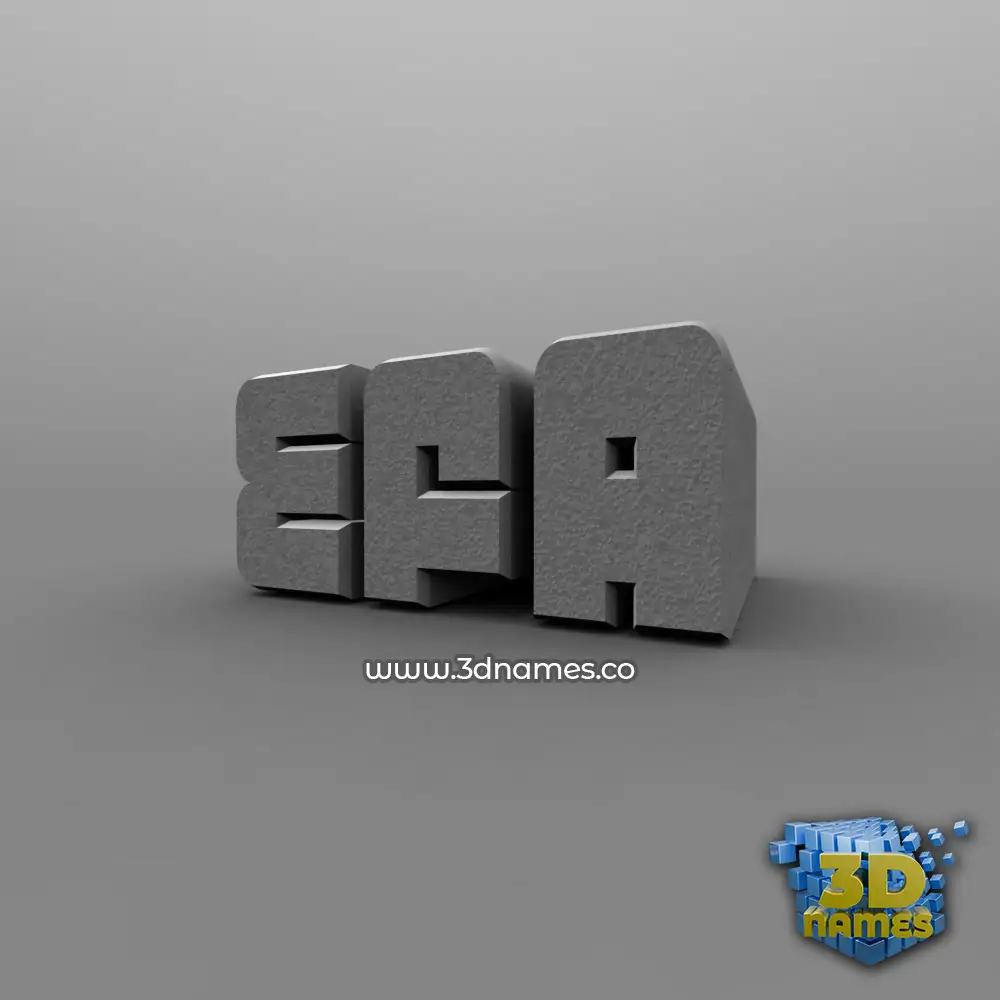efa in Solid Grey style - 3D name wallpaper
