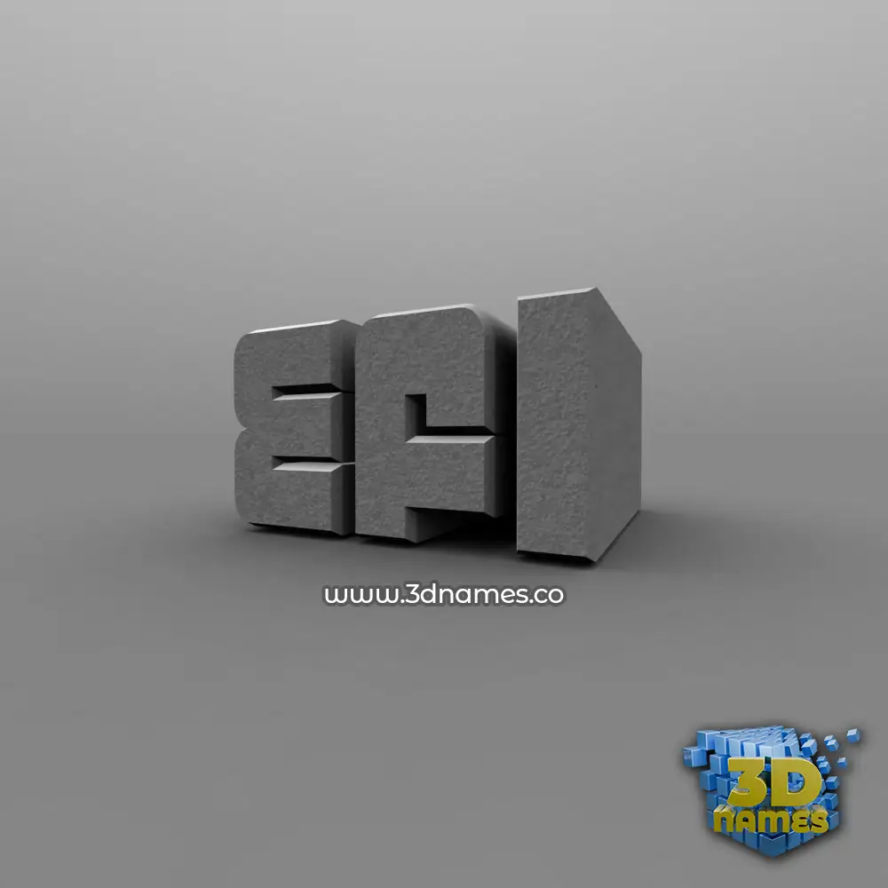 efi in Solid Grey style - 3D name wallpaper