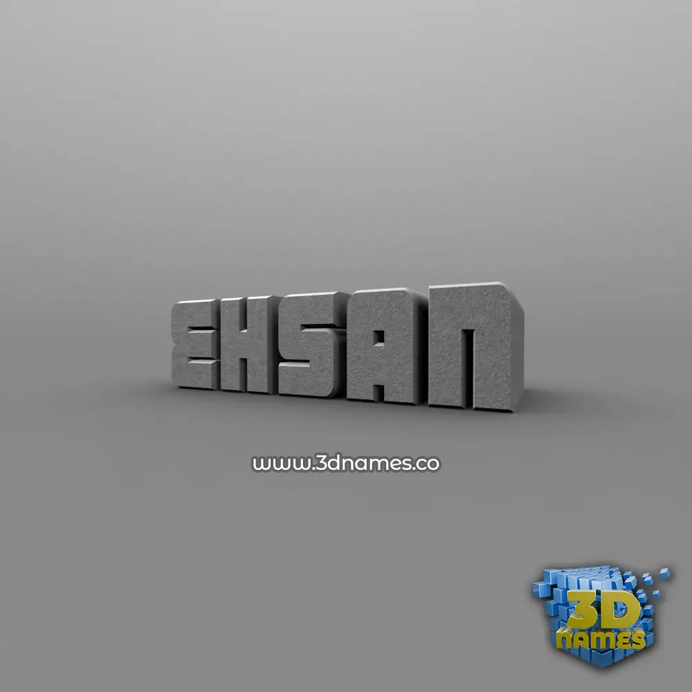 ehsan in Solid Grey style - 3D name wallpaper