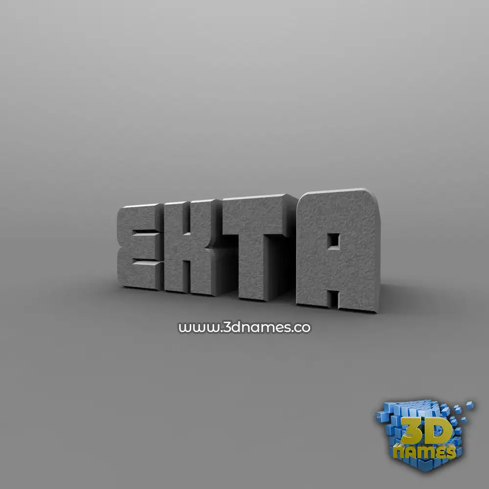 ekta in Solid Grey style - 3D name wallpaper