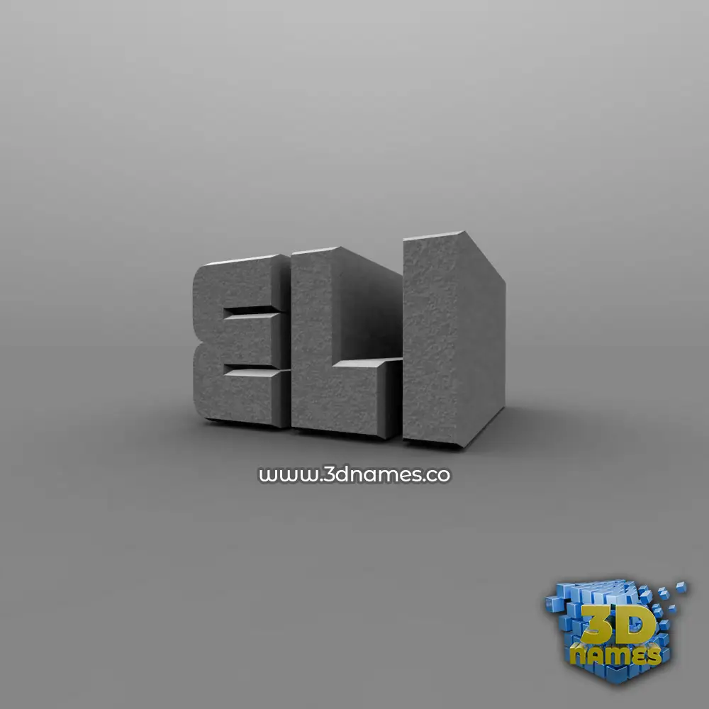 eli in Solid Grey style - 3D name wallpaper