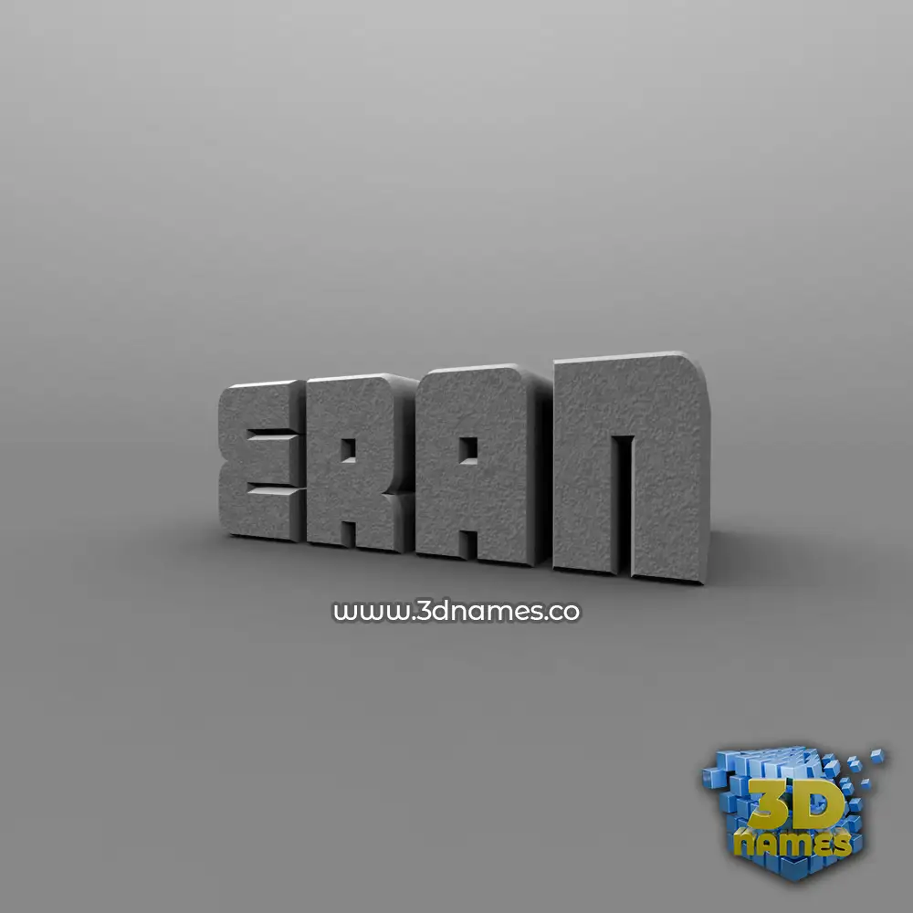 eran in Solid Grey style - 3D name wallpaper