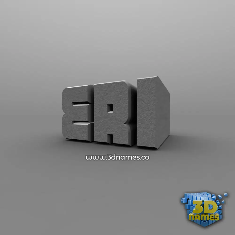 eri in Solid Grey style - 3D name wallpaper