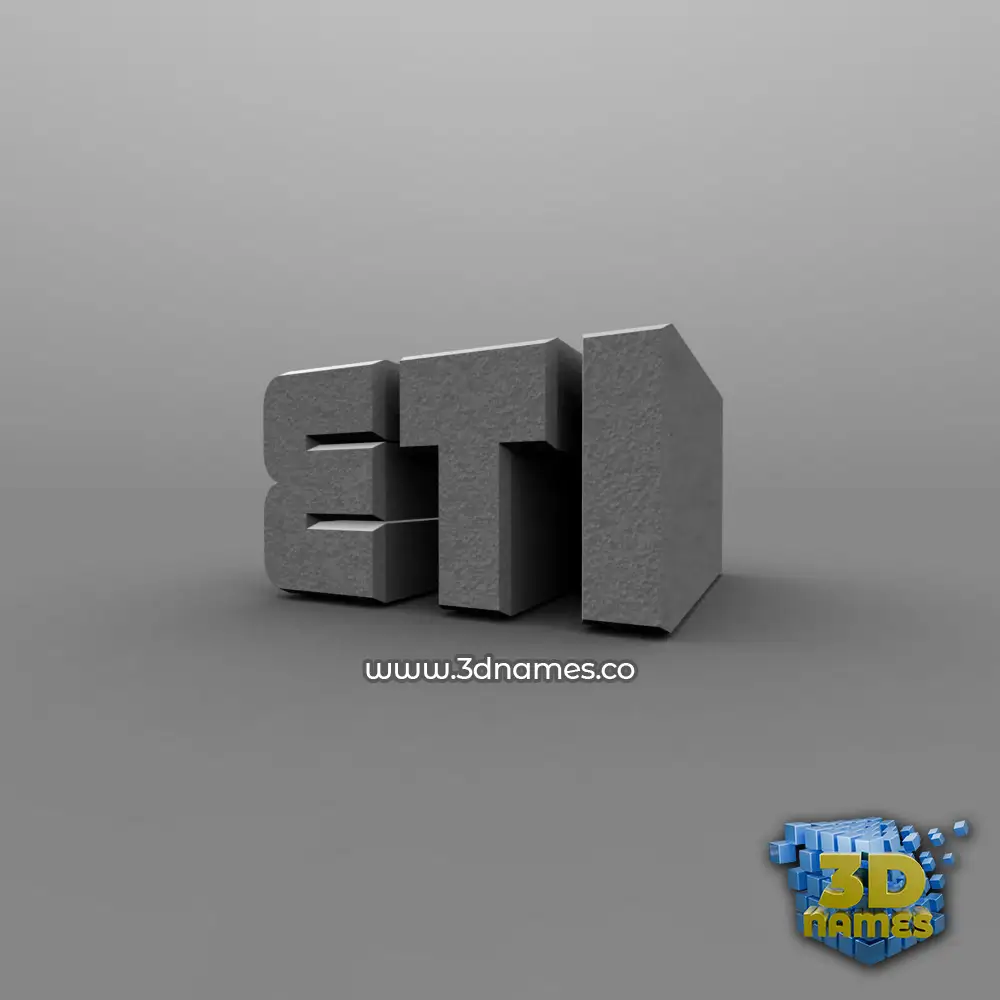 eti in Solid Grey style - 3D name wallpaper