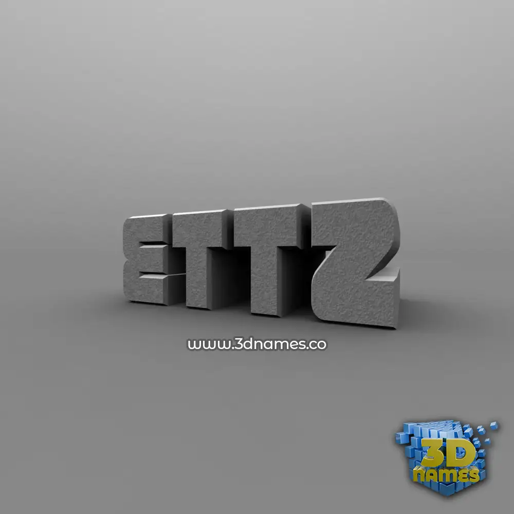 ettz in Solid Grey style - 3D name wallpaper