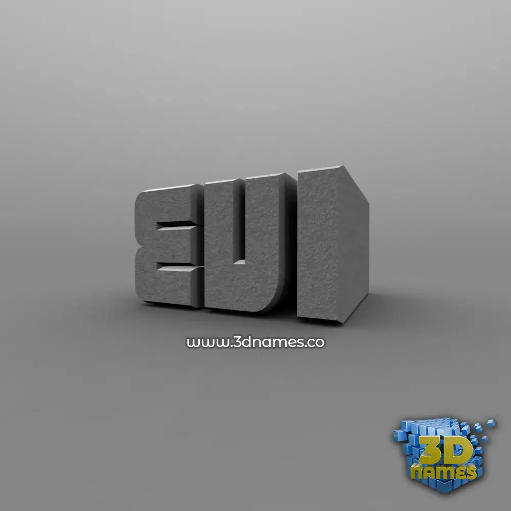 evi in Solid Grey style - 3D name wallpaper