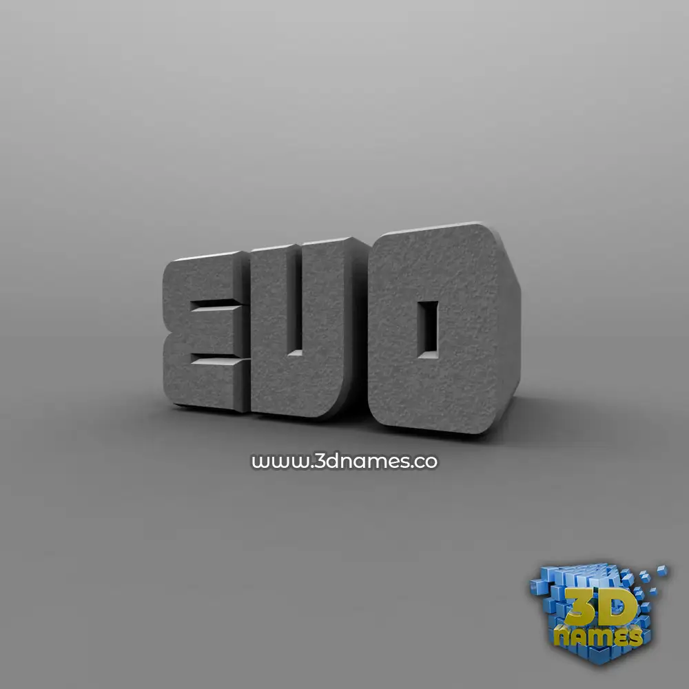 evo in Solid Grey style - 3D name wallpaper