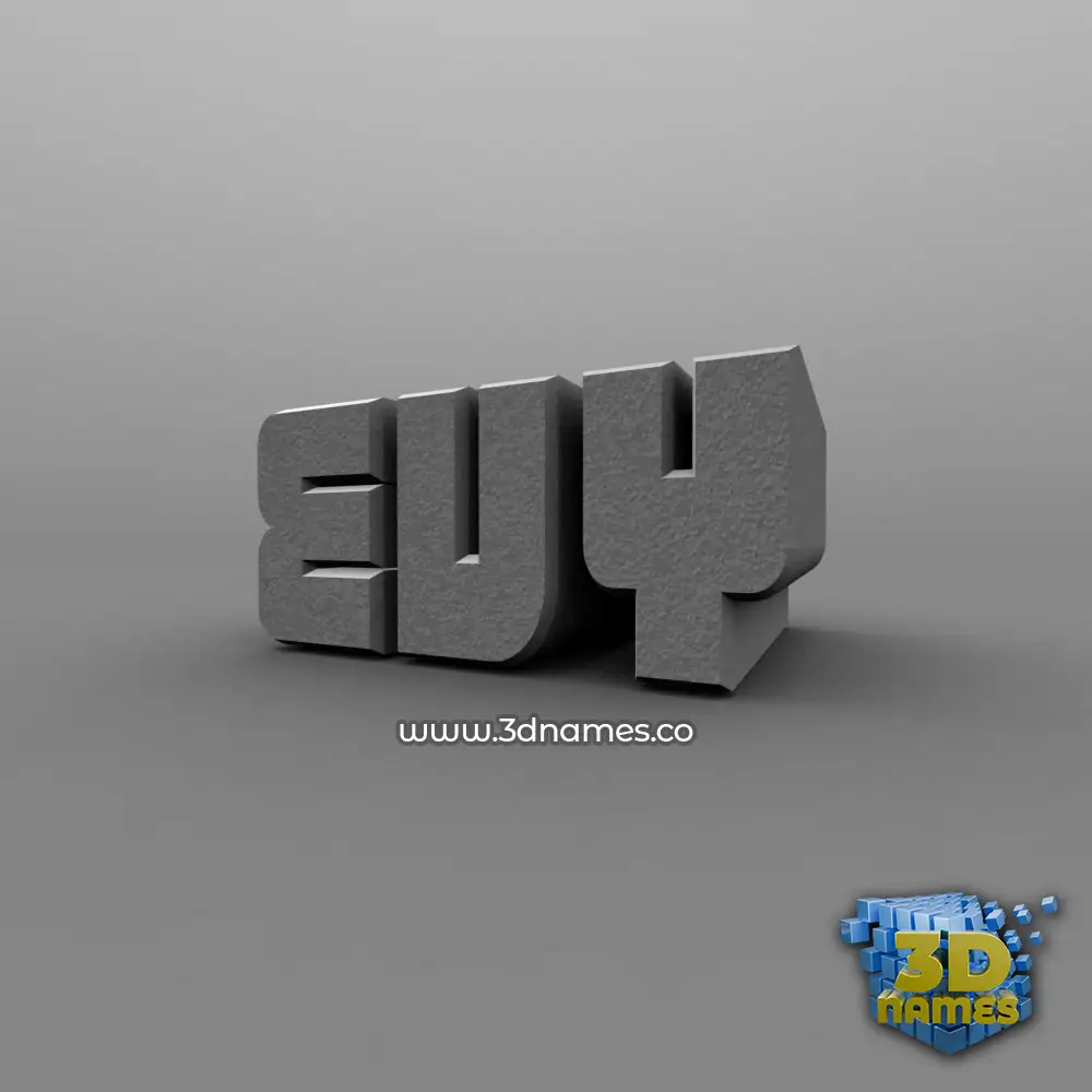 evy in Solid Grey style - 3D name wallpaper