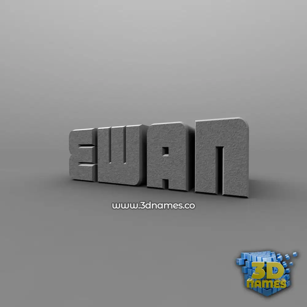 ewan in Solid Grey style - 3D name wallpaper
