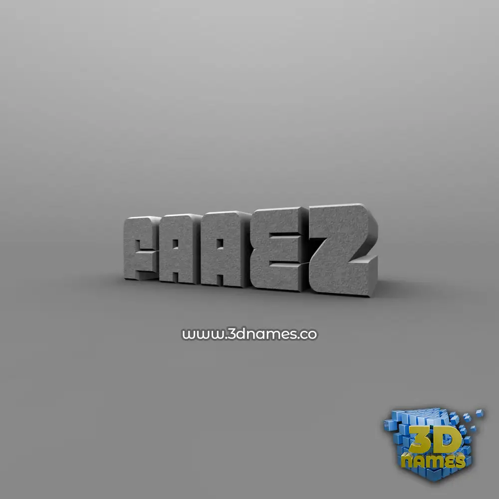 faaez in Solid Grey style - 3D name wallpaper