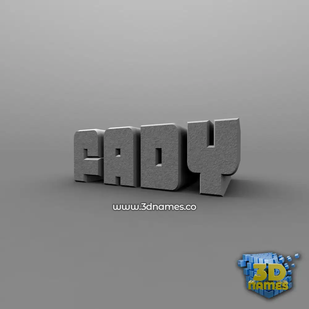 fady in Solid Grey style - 3D name wallpaper
