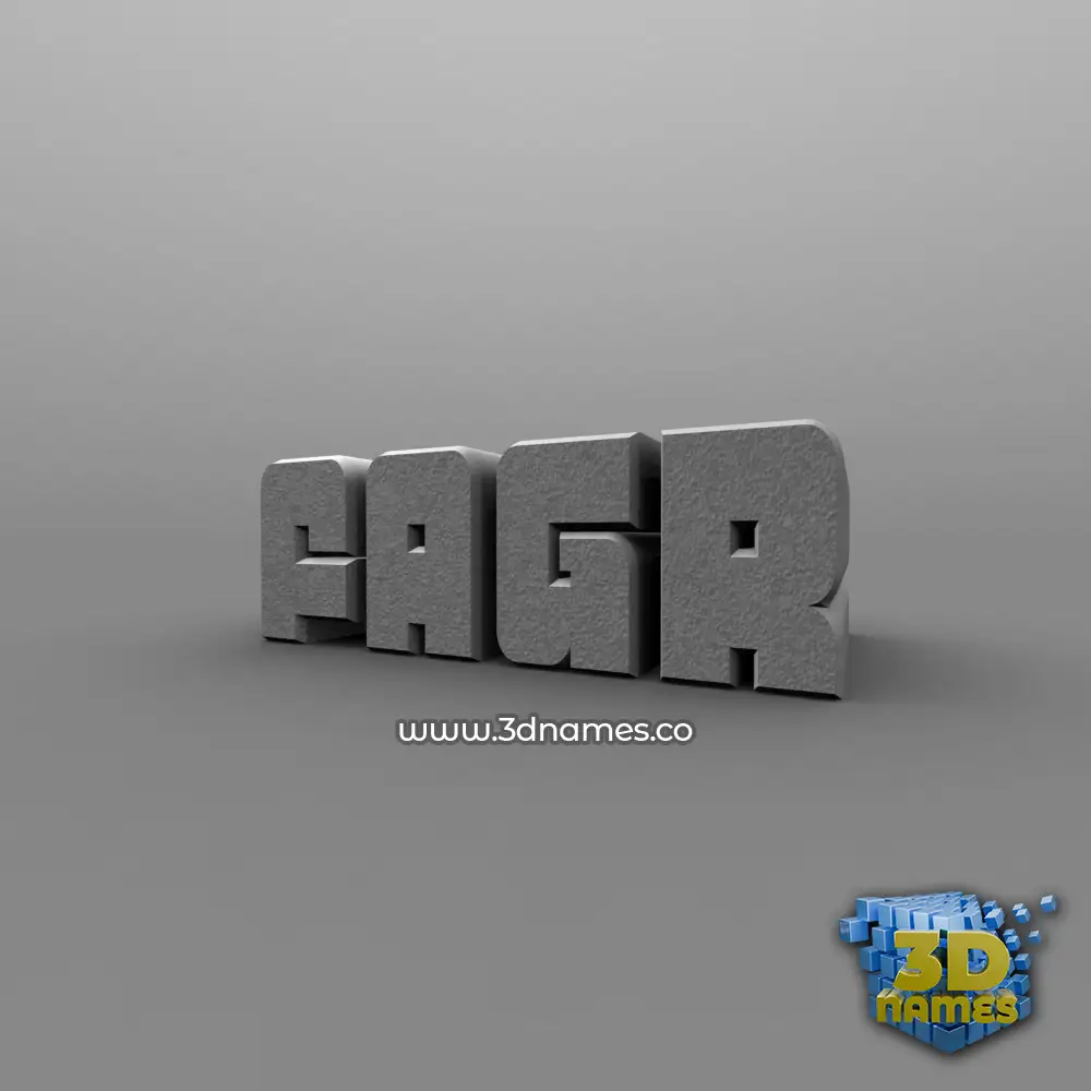 fagr in Solid Grey style - 3D name wallpaper