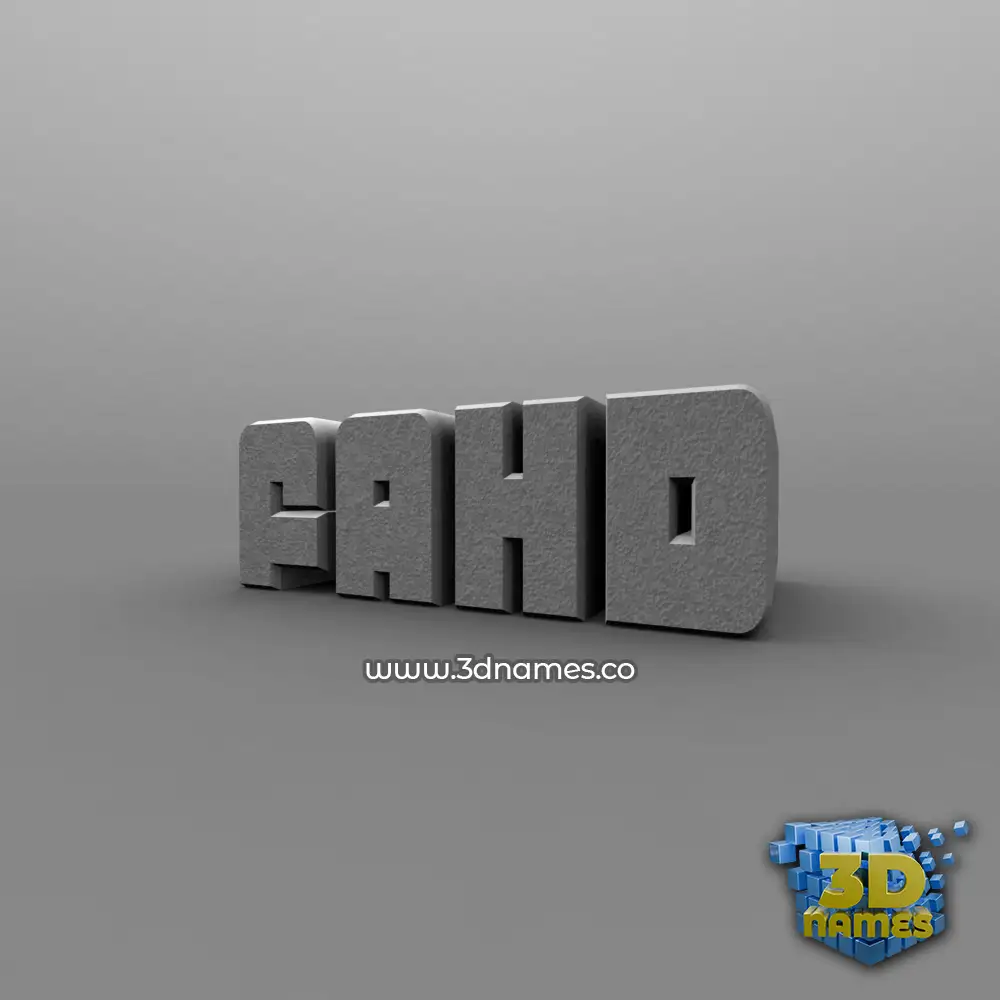 fahd in Solid Grey style - 3D name wallpaper