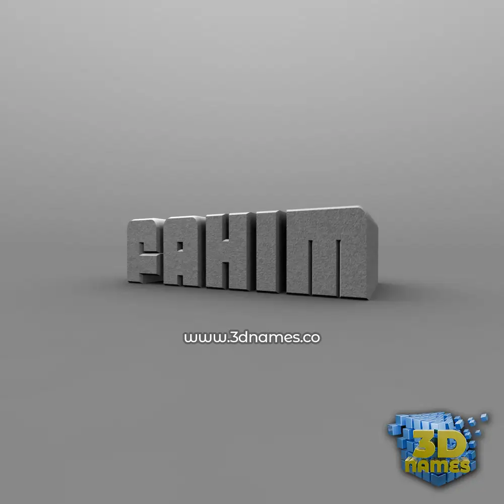 fahim in Solid Grey style - 3D name wallpaper