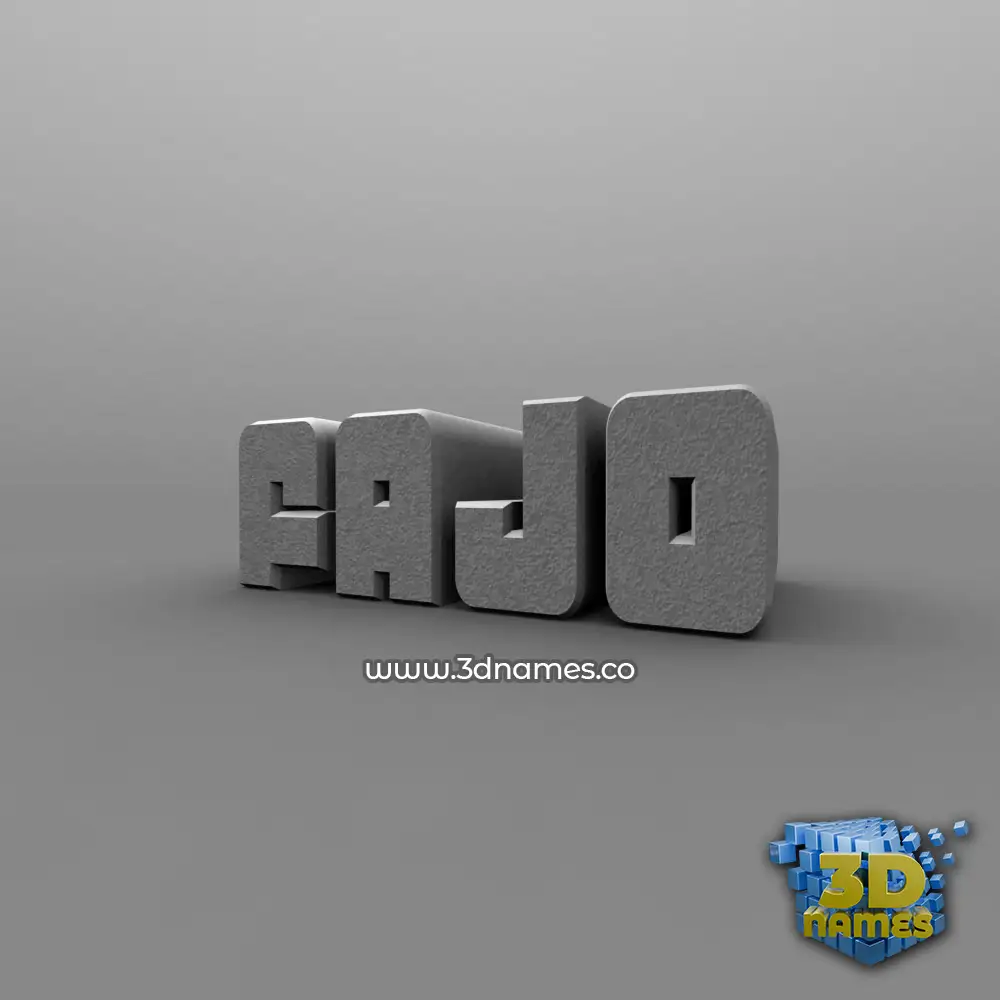 fajo in Solid Grey style - 3D name wallpaper