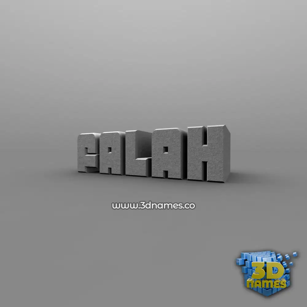 falah in Solid Grey style - 3D name wallpaper