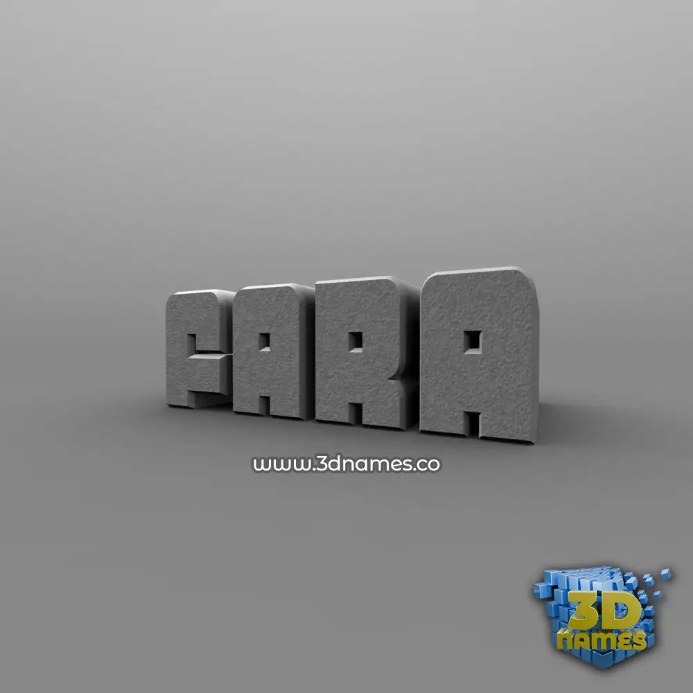 fara in Solid Grey style - 3D name wallpaper